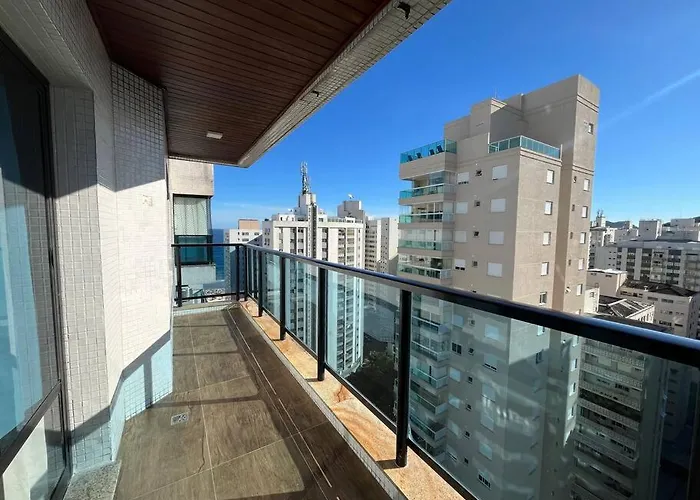Flat Capitânia Varam com vista para a praia Guarujá